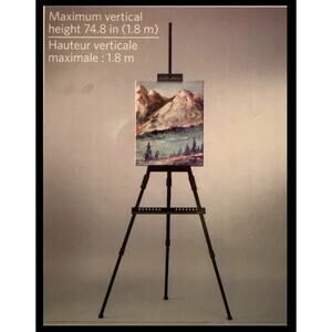new art easel by artist loft in black 44"x24.8"x74.8"